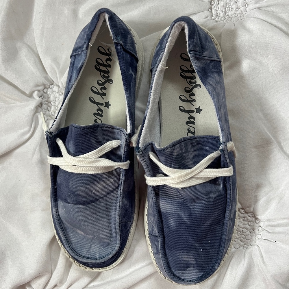 Gypsy Jazz Slip On Shoes Sz 7.5